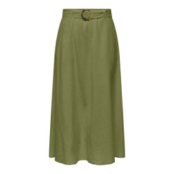 Jacqueline de Yong Jdymilan linen hw belted skirt wvn dia olijf