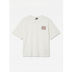 Vero Moda Vmpaulina thea ss t-shirt off-white