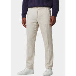 Bos Bright Blue Linnen broek beach pant 5507.426/607