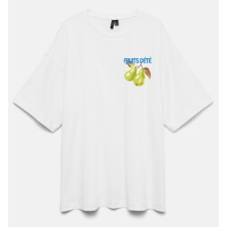 Vero Moda Vmhailey ss oversized box jrs noos off-white