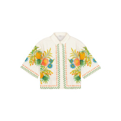 Garcia Jeans dames blouses 4319.08.0007 ecru dessin