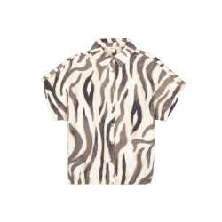 Garcia Jeans dames blouses 4319.08.0008 ecru dessin