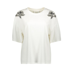 Vila viselsa o-neck s/s pearl t-shirt 14113127 snow white