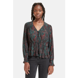 Scotch & Soda V-neck peplum top