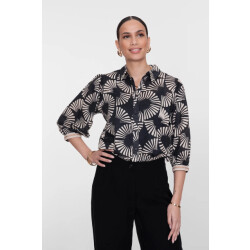 Geisha 63208-20 blouse met waaierprint