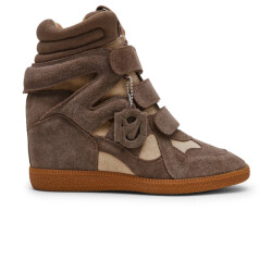 Steve Madden Mavis taupe suède dames sneaker