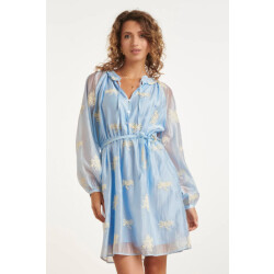 Smashed Lemon Romantische kortejurk met ruches en taillekoord |