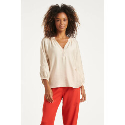 Smashed Lemon Soepelvallende blouse met geborduurde mouwen |