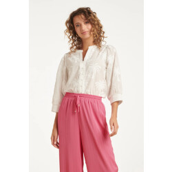 Smashed Lemon Blouse met tropisch palmborduursel |