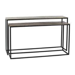 PTMD bijzettafel kae - 149x41x85.5cm set van 2