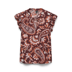 Vero Moda Vmnellie carla sl frill top wvn ga dessin