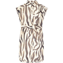 Garcia Jeans dames jurken jurken 4409.08.0007 ecru dessin