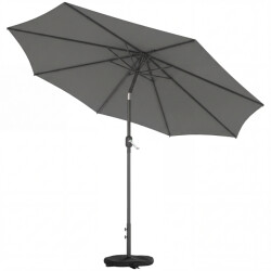 4goodz Parasol 300 cm met kruisvoet en zandzak uv 30+ -