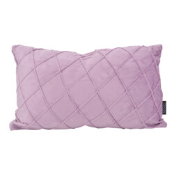 NOVÉE Velvet cross lila kussenhoes | 30x50 cm | velvet/polyester