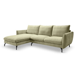 Furnilux Toronto l-shape bank links groen moderne groene loungesofa