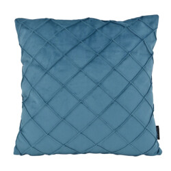 NOVÉE Velvet cross petrol kussenhoes | 45x45 cm | velvet/polyester