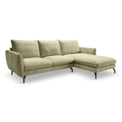 Furnilux Toronto l-shape bank rechts groen moderne groene loungesofa