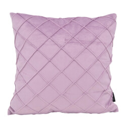 NOVÉE Velvet cross lila kussenhoes | 45x45 cm | velvet/polyester