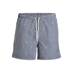 Jack & Jones Heren zwemshort jpstmaui breeze gestreept flamingo
