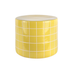 Leitmotiv bijzettafel retro tiles low - 42x42x34 cm