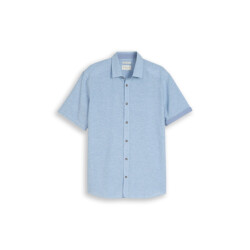 Tom Tailor Cotton linnen shirt ss licht