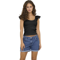 Only Onlmacy s/s o-neck mix top box jrs black