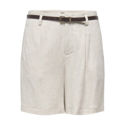 Only Onlsiesta hw belt lin bl shorts pnt noos beige