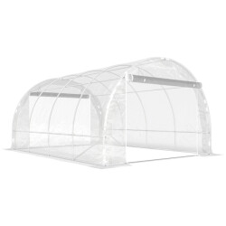 4goodz Foliekas 4x3x2 m inloopkas kweektent 8 ramen 2 deuren -