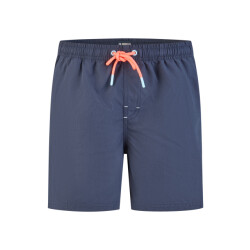 Happy Shorts Heren zwemshort effen donker