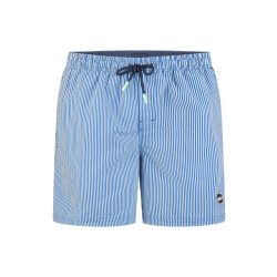 Happy Shorts Heren zwemshort donkerblauw gestreept