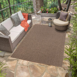 Muratap Sahara japandi buitenkleed jute-look weerbestendig vloerkleed 80x150 cm