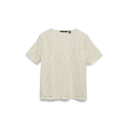 Vero Moda vmmaya ss v neck top jrs 10325037 birch