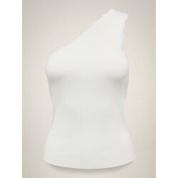 Jacqueline de Yong lou s/l oneshoulder scallop top 15373858 cloud dancer