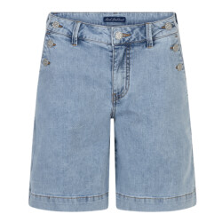 Red Button Bibette short & buttons denim