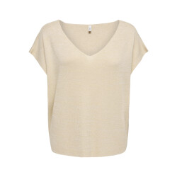 Only Onlshina ss glitter v-neck cs knt