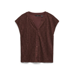 Vero Moda Vmmaya cs placket v-neck top jrs