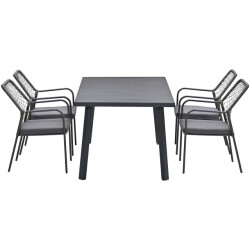 Garden Impressions Dido stoelen mos 4 stuks + terni tafel 160 cm
