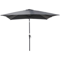 Garden Impressions Lotus parasol 250x250 cm carbon black donker grijs
