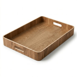 Casa di Elturo Dienblad bamboe met handgrepen – l42 x b31 x h5 cm – serveerblad hout – tray -