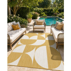 Muratap Buitenkleed brussels summer wit- 160x230 cm