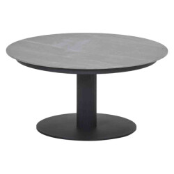 Garden Impressions Nice lounge tuintafel Ø80xh40 cm carbon black