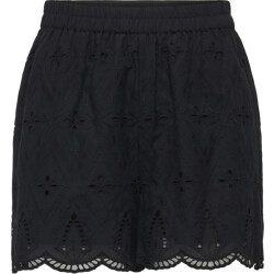 Only Onlfrani emb pull up shorts wvn black