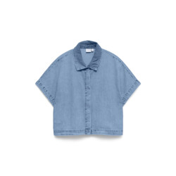 Vero Moda vmingeborg ss denim shirt mix 10344715 light blue denim