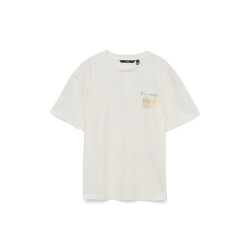 Vero Moda vmninna mia ss top box jrs 10341998 snow white