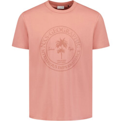 No Excess T-shirt crewneck graphic coral