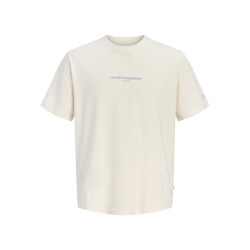 Jack & Jones Jorhyeres back element tee ss crew ecru