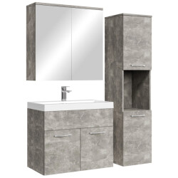 Badplaats Badkamermeubel set montreal 60 cm – beton grijs – badmeubel met