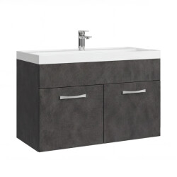 Badplaats Badkamermeubel set paso 01 80 x 40 cm – donker – badmeubel met