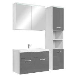Badplaats Badkamermeubel set paso 80 x 40 cm – hoogglans – badmeubel met