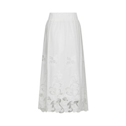Neo Noir yara long emb skirt 168438 120 white
